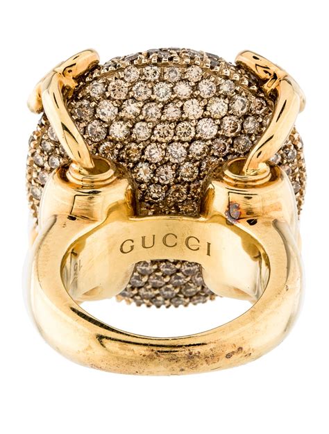 horsebit gucci diamond ring|Gucci Horsebit ring size 7.